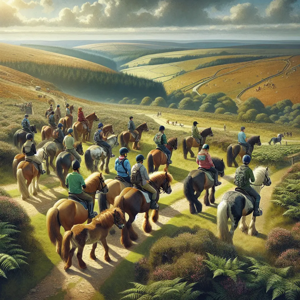 Riding Exmoor Ponies in Beautiful Landscapes - Adventure Awaits