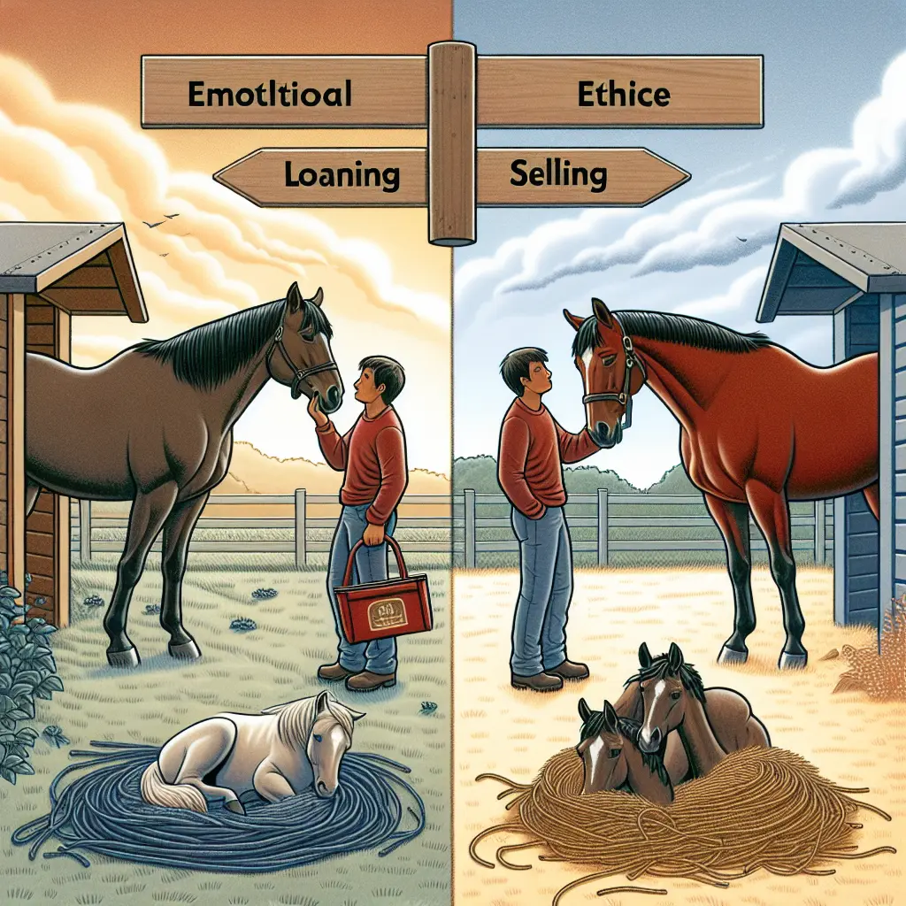 Exploring the Emotional Dilemma: Horse interacting playfully with owner
