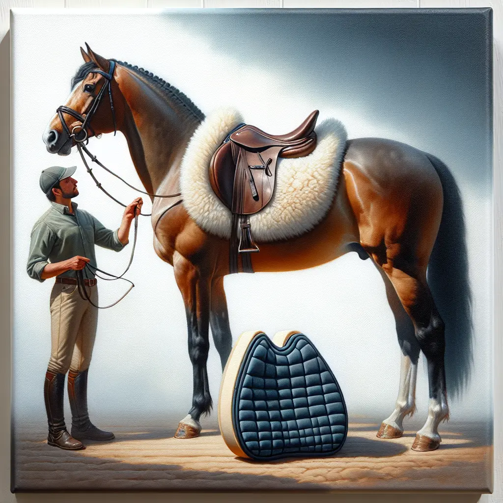 Is a Sheepskin Pad the Solution for a Forward-Tipping Foam Panel Saddle? - Sheepskin Pad Detail