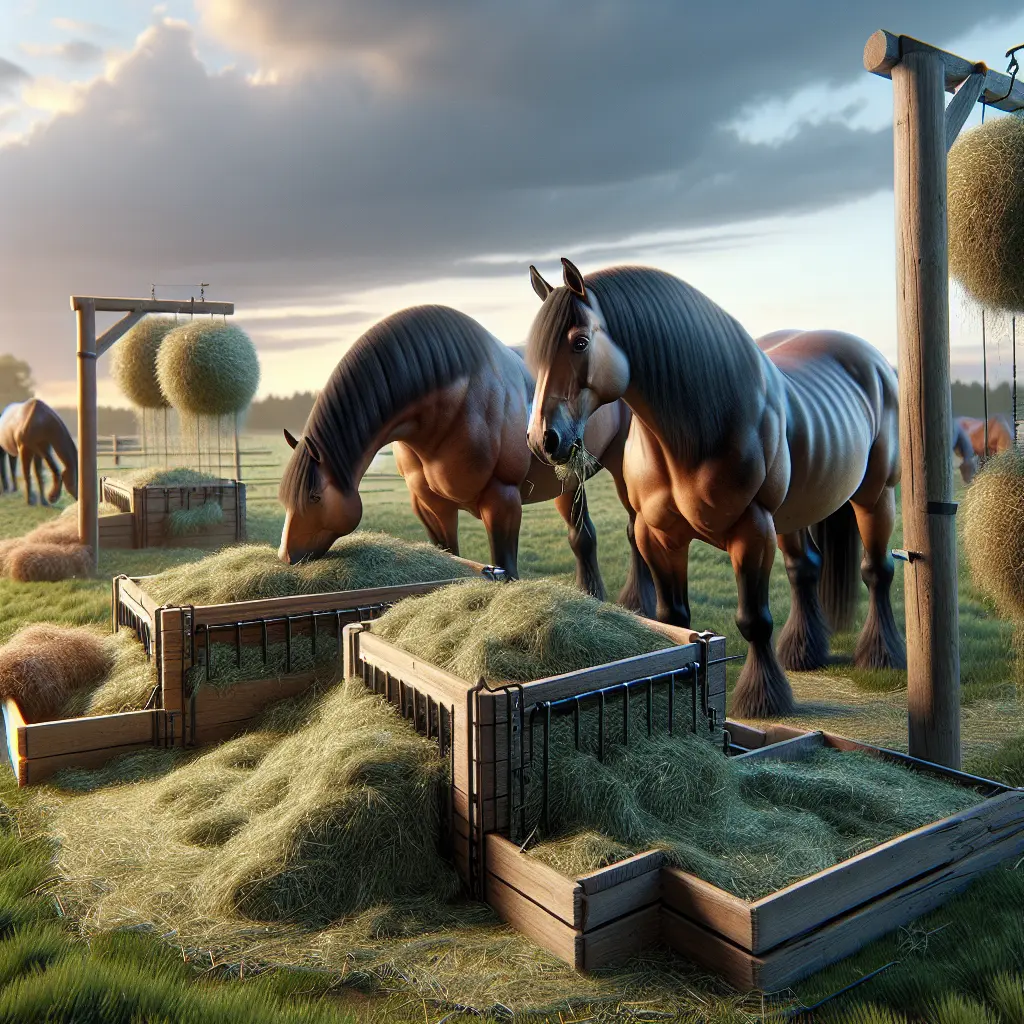 Innovative Strategies for Trickle Feeding Forage to Grazing Horses: Various types of horse forages
