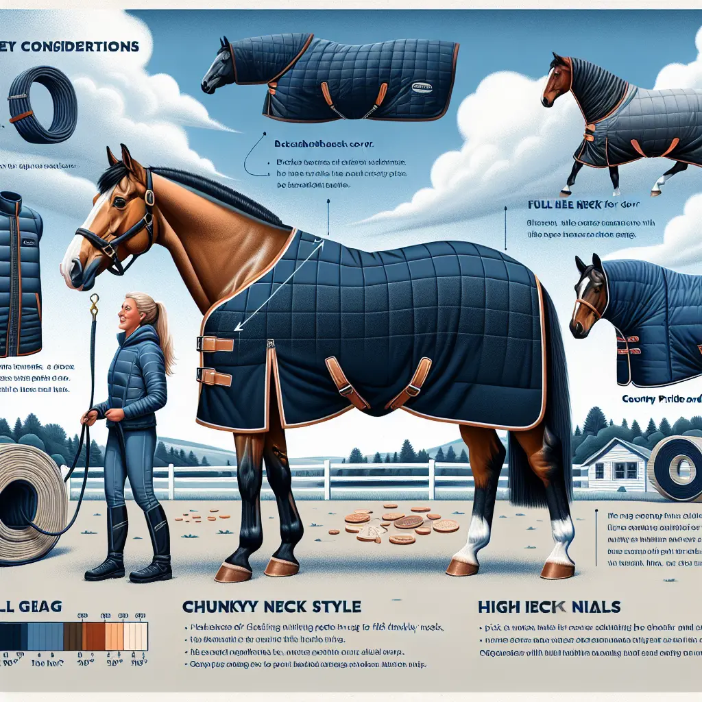 Finding the Perfect Turnout Rug for Chunky-Necked Horses: Rug Selection