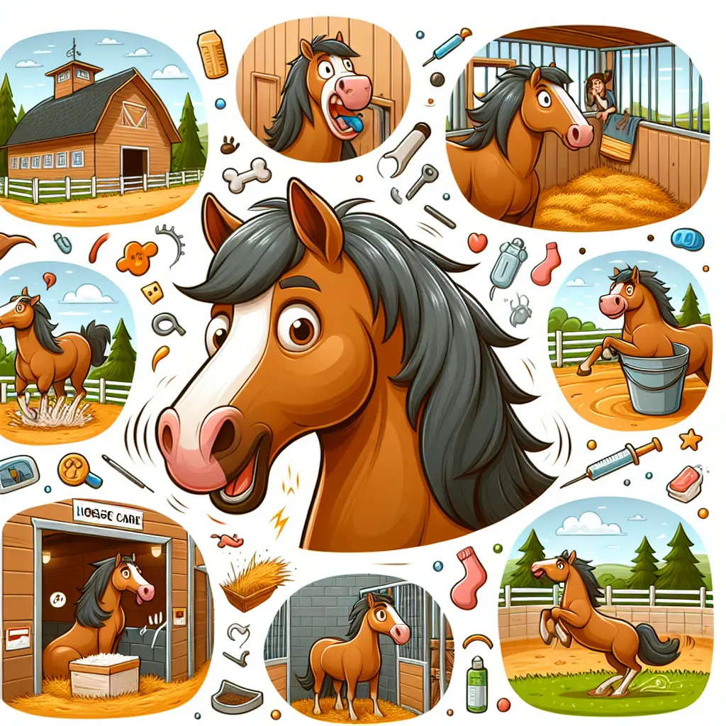 Understanding Equine Kicks - Horse in Stable