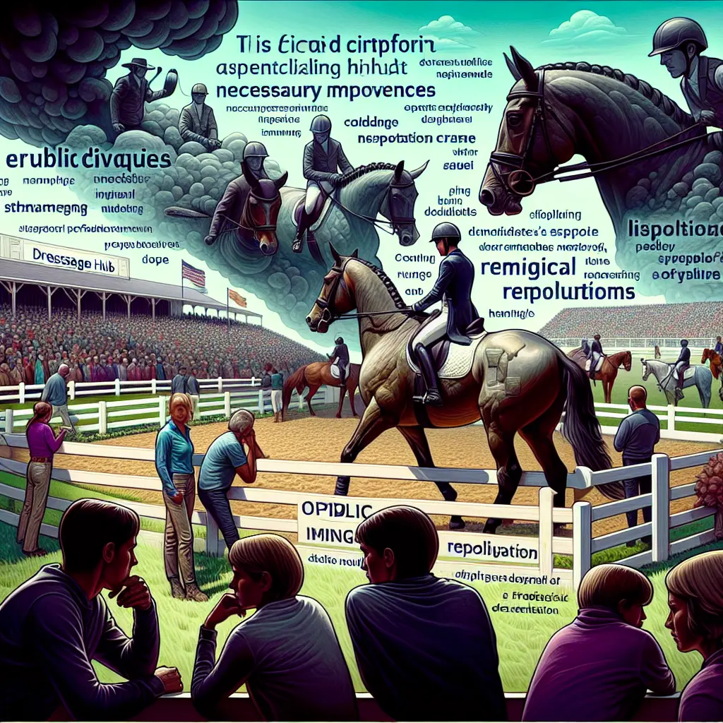 Behind the Controversy: Exploring the Impact and Influence of 'Dressage Hub' in the Equestrian Community - Dressage Hub platform logo