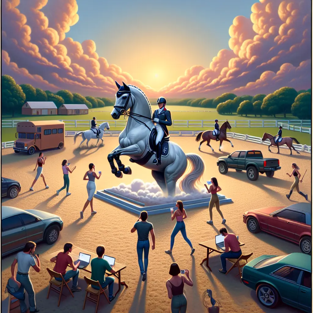 Behind the Controversy: Exploring the Impact and Influence of 'Dressage Hub' in the Equestrian Community - Young rider in training