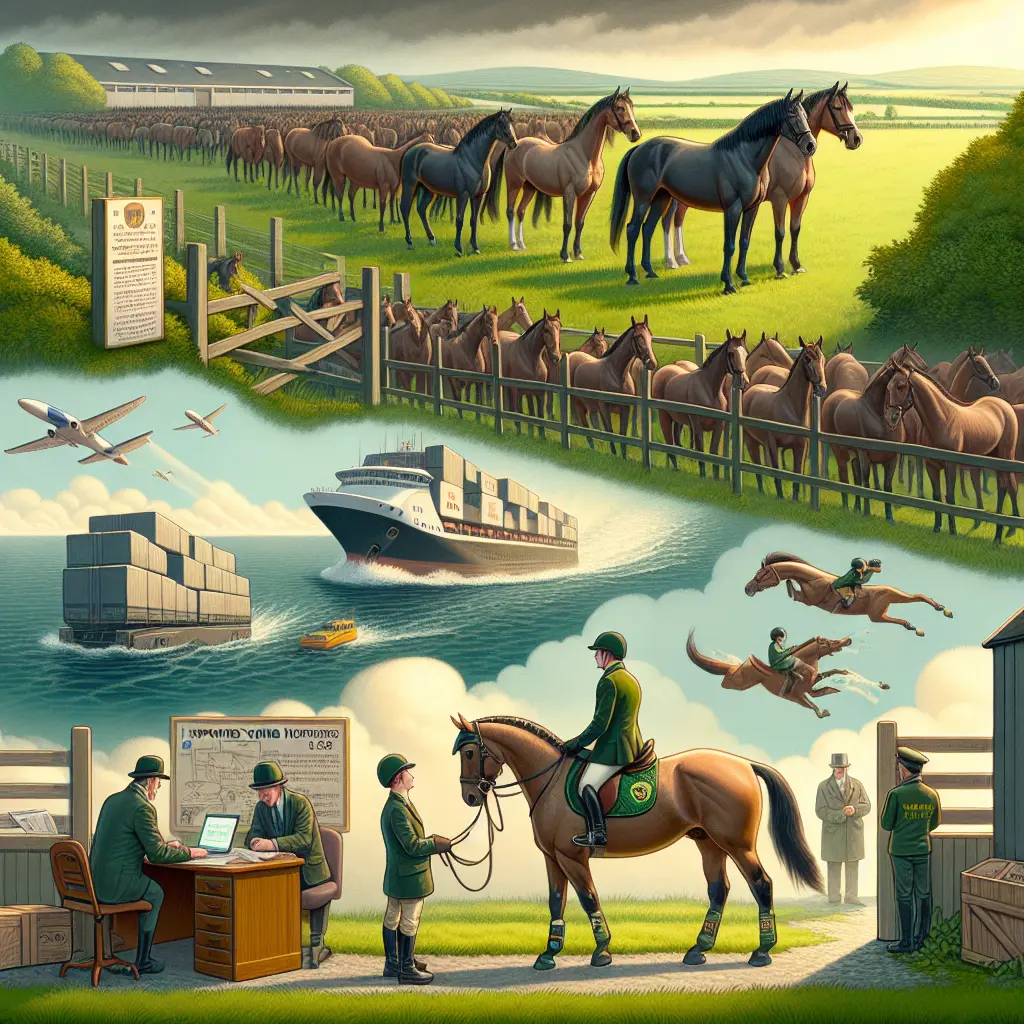 The Pros and Cons of Importing Young Irish Horses for Riding Enthusiasts: Irish Horse in a green pasture