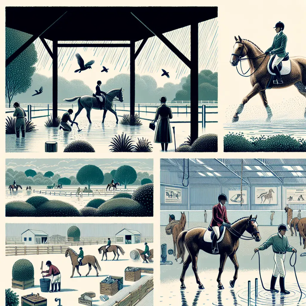 Coping with Relentless Rain - Organizing Equestrian Gear