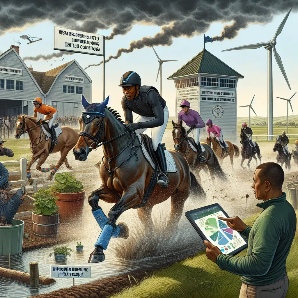 Horse Racing in Rain - Equestrian Adventures
