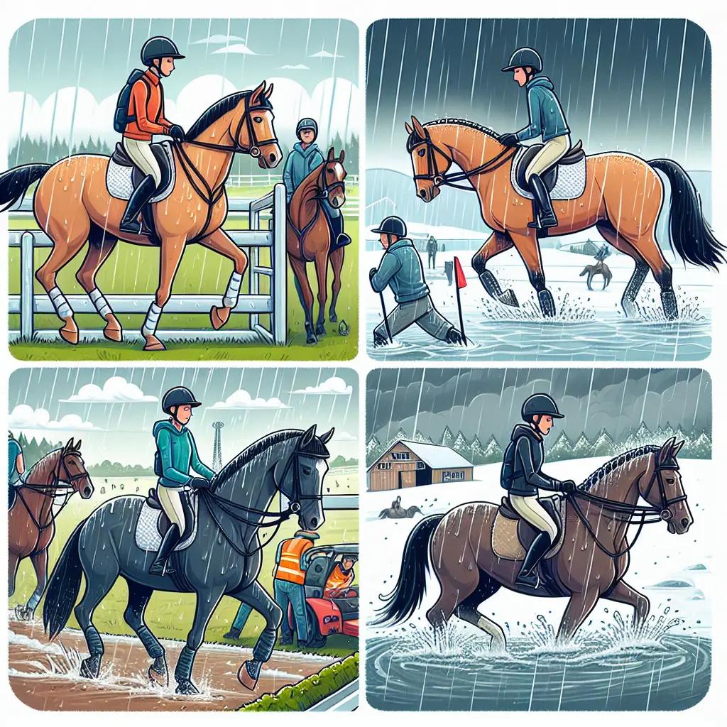 Horse Racing on Muddy Track - Equestrian Adventures