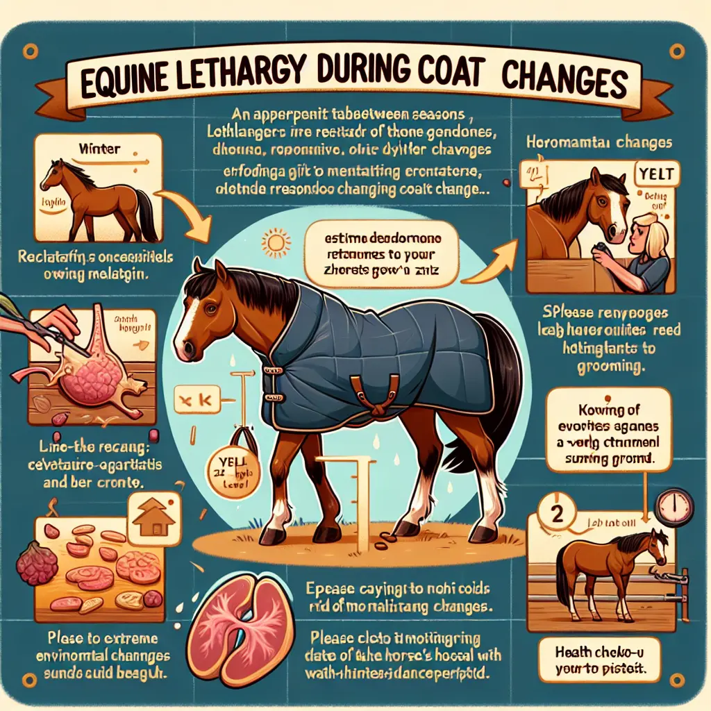 Understanding Equine Lethargy During Coat Changes and horse in the field