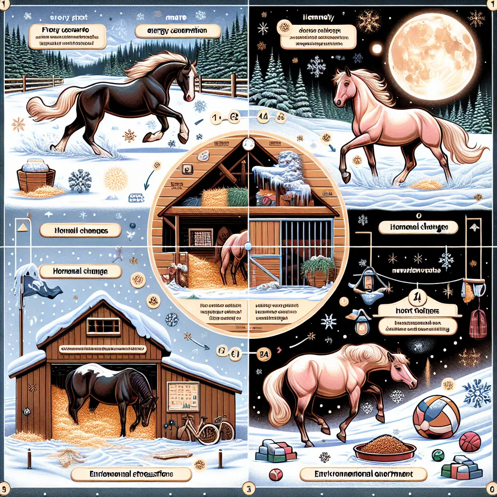 Ziggy's Winter Behavior Change - A horse in a stable staying warm