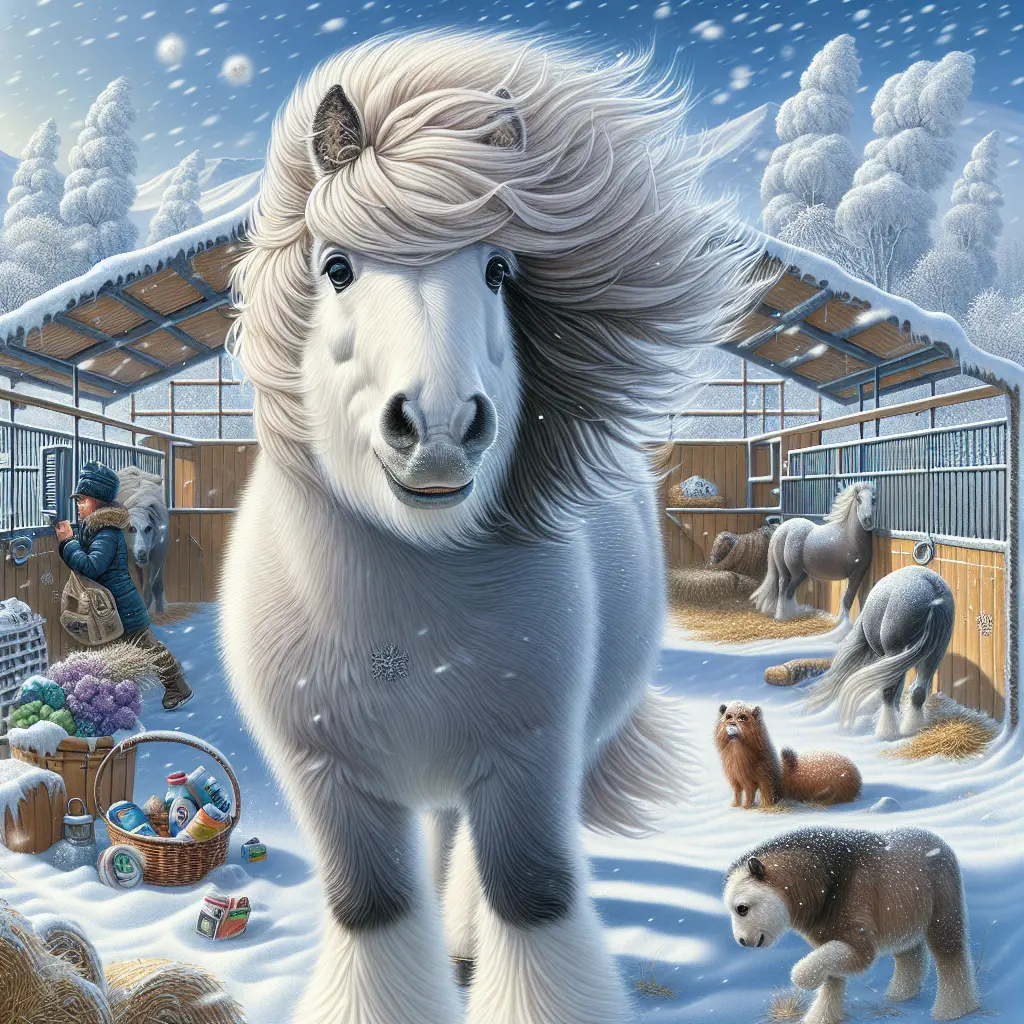 Ziggy's Winter Behavior Change - A horse with winter gear