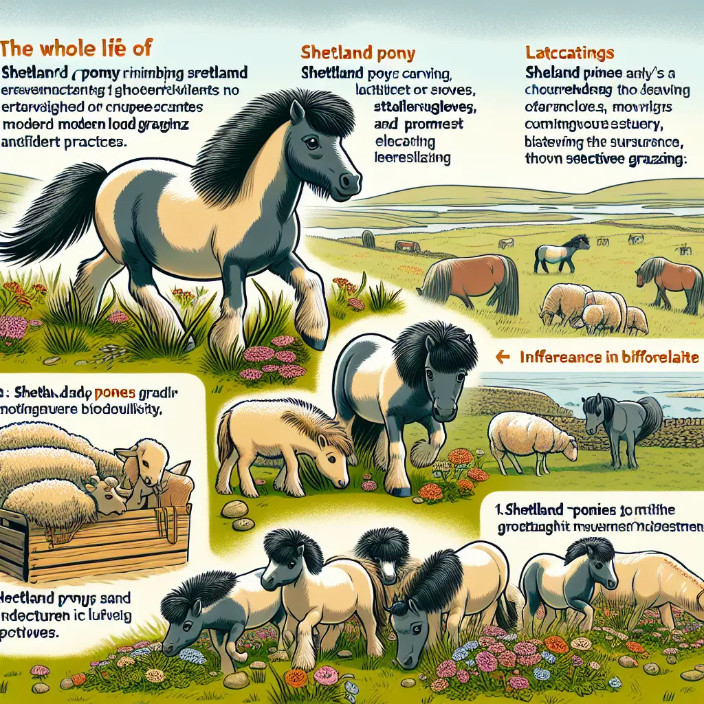 Shetland Pony in Field
