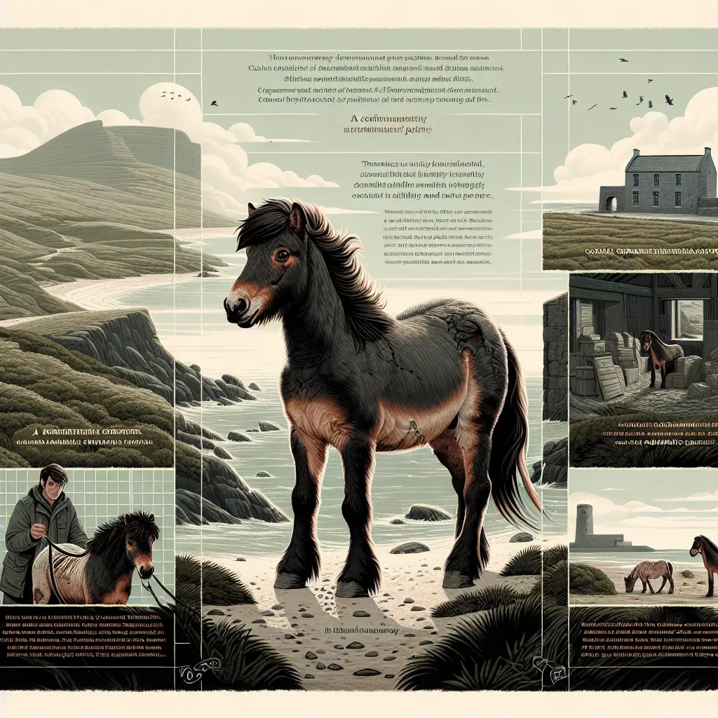 From Malnourished to Magnificent: Connemara Pony jumping over an obstacle