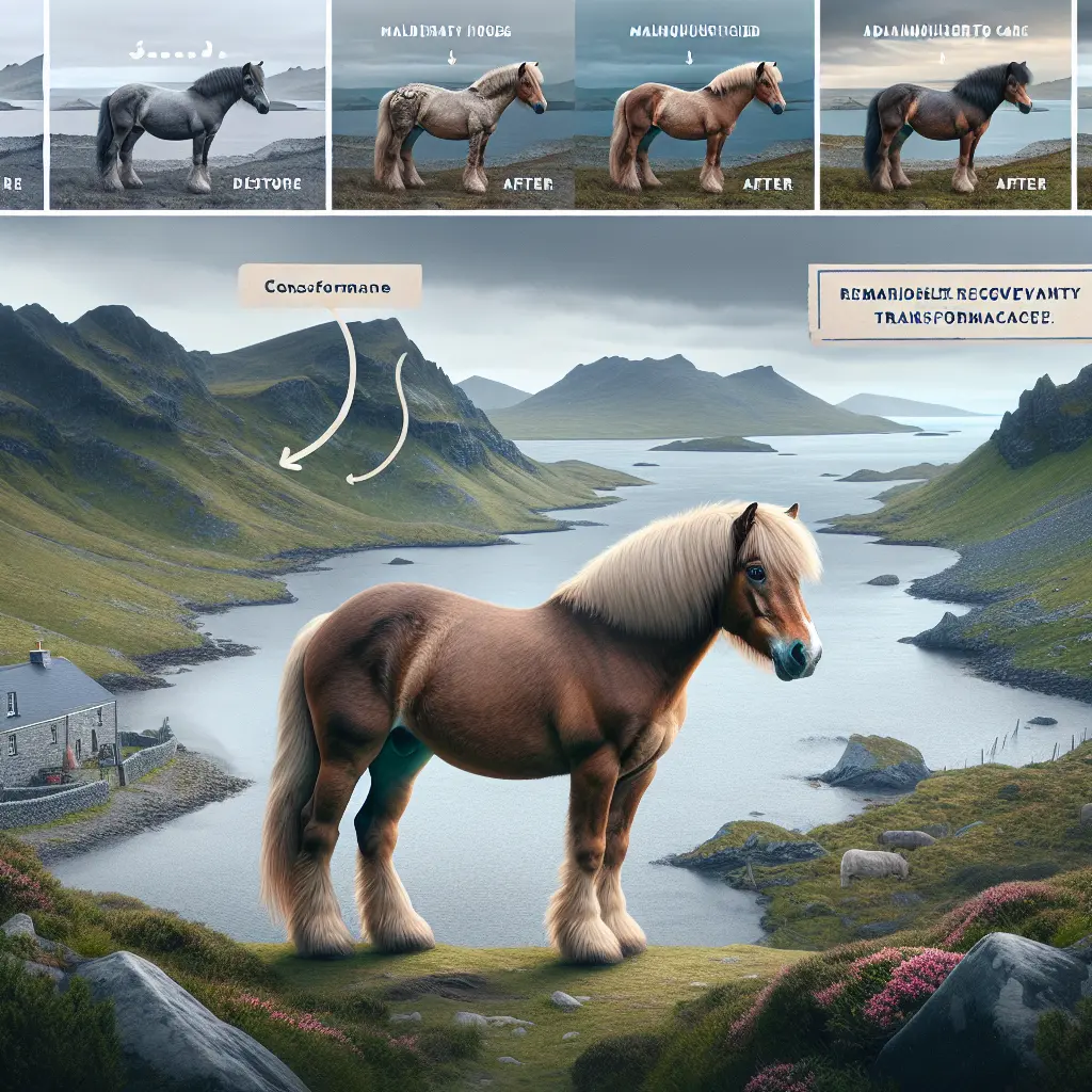 From Malnourished to Magnificent: The remarkable change in Miles the Connemara Pony