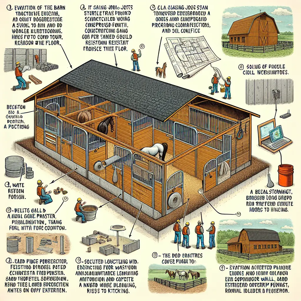 Transforming Agricultural Barn Bays into Functional and Stylish Stables: construction materials