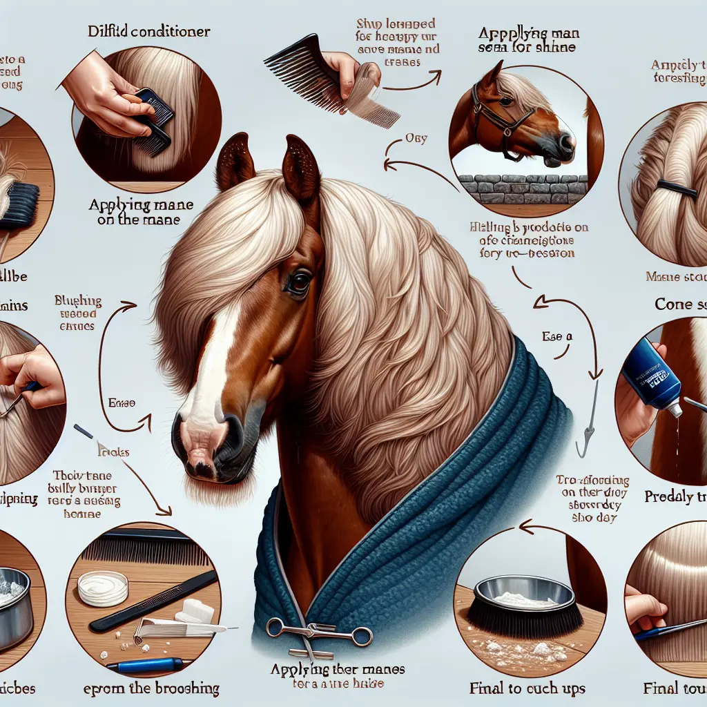 Grooming Techniques for Welsh Cobs - Welsh Cob with a well-groomed mane