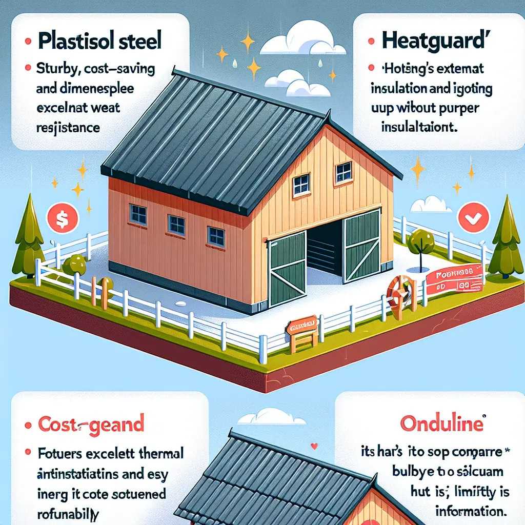 Choosing the Right Roofing Material for Your Stable: Image of Onduline Roof