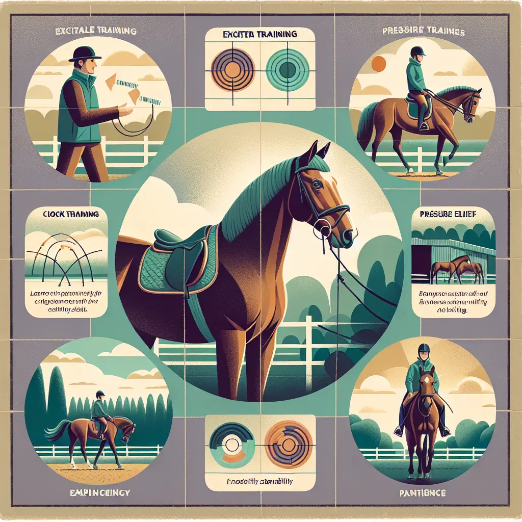 Training exercises for excitable horses