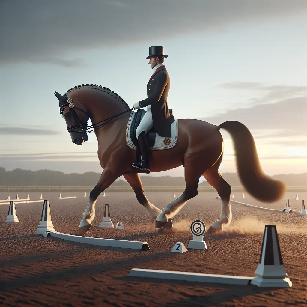 Mastering Walk Pirouettes: Equestrian practice in action