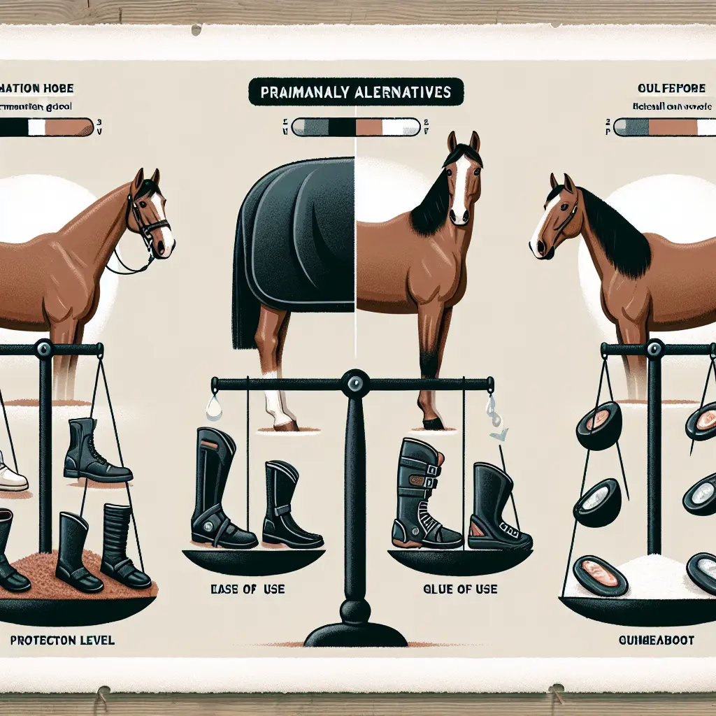 Exploring Alternatives: Glue-on boots attached to horse hoof
