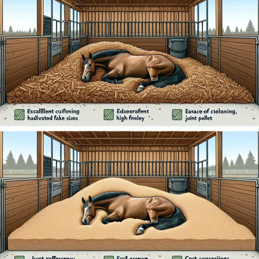 The Ultimate Guide to Transitioning Horse Bedding: Image of a cozy horse stall