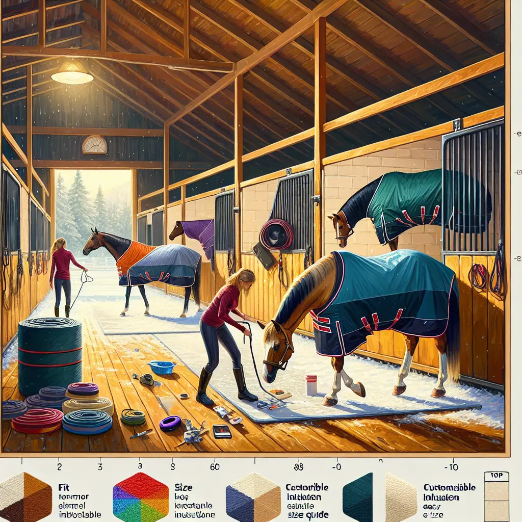 Top Stable Rugs with Detachable Necks - Horse in Rug