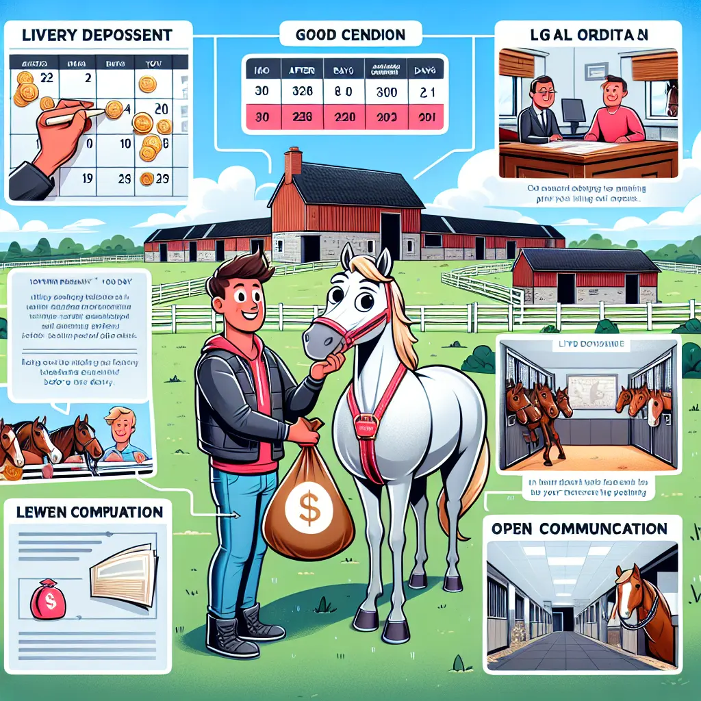 When Should You Expect Your Livery Deposit Back - Horse in Field