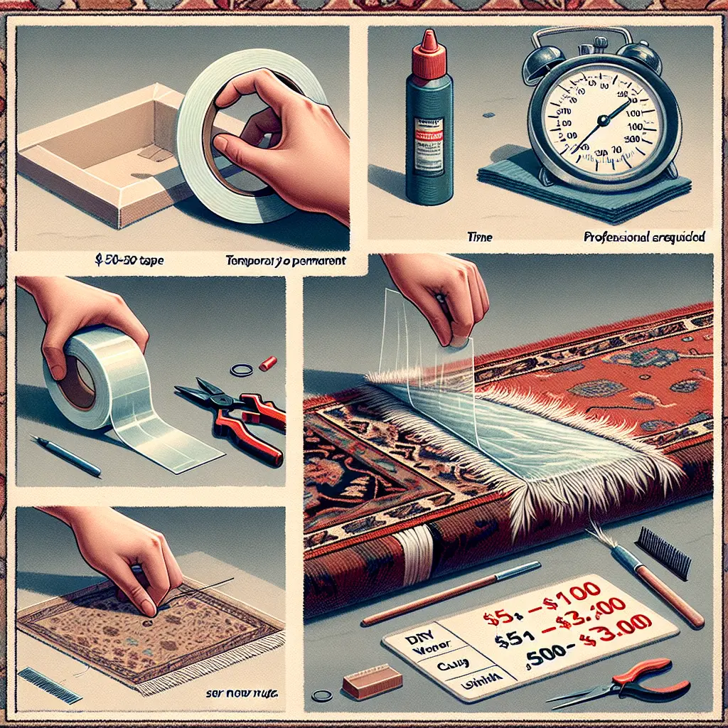 Exploring the Effectiveness of Different Methods for Rug Repairs: Tape