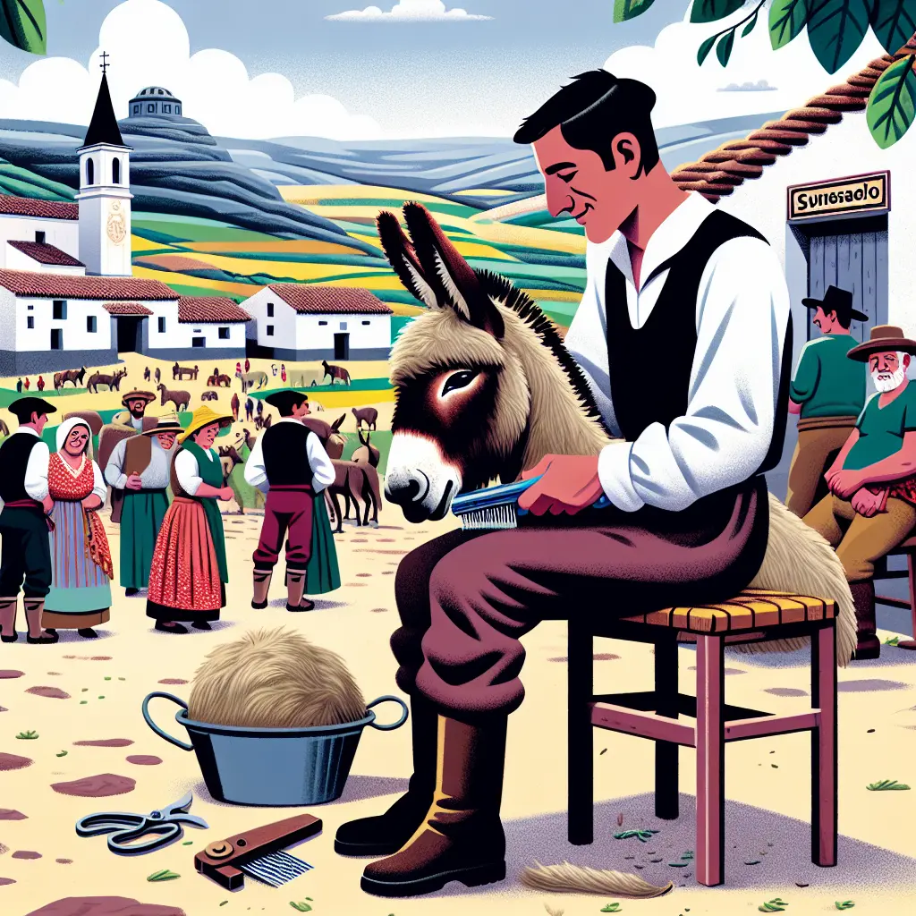 The Ancient Art of Donkey Shearing: Demonstration of shearing benefits