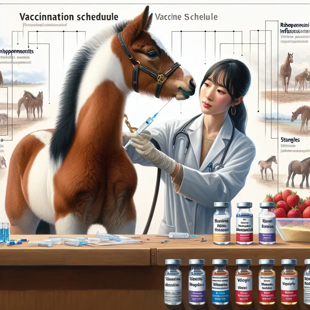 Vaccination Expectations for Young Horses: Foal receiving vaccination