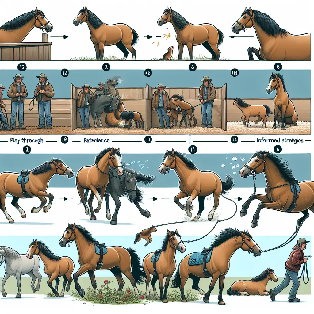 Overcoming Herd-Bound Behavior in Young Horses - Horse in a familiar environment