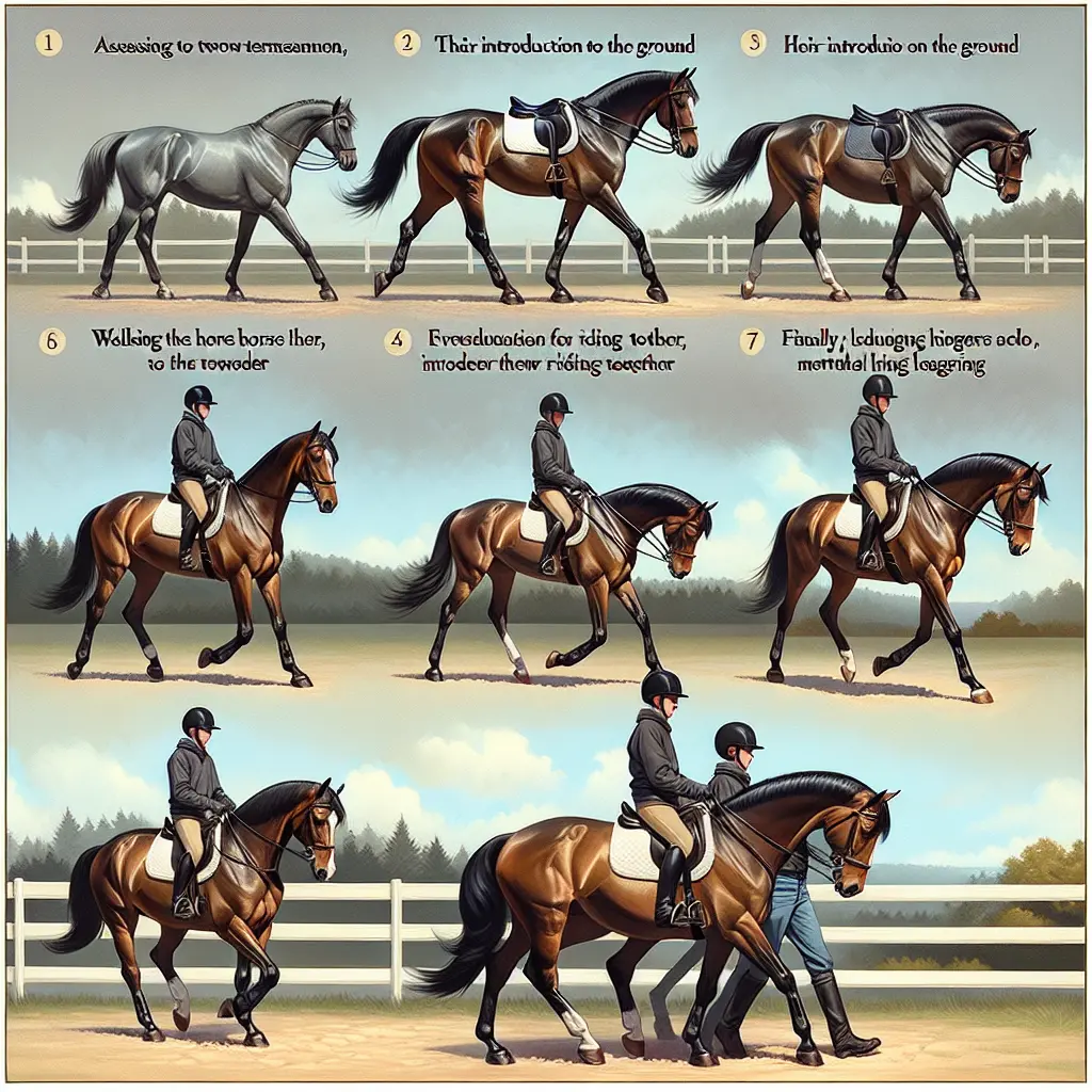 How to Safely Introduce Two Horses for Hacking: Combined trail riding