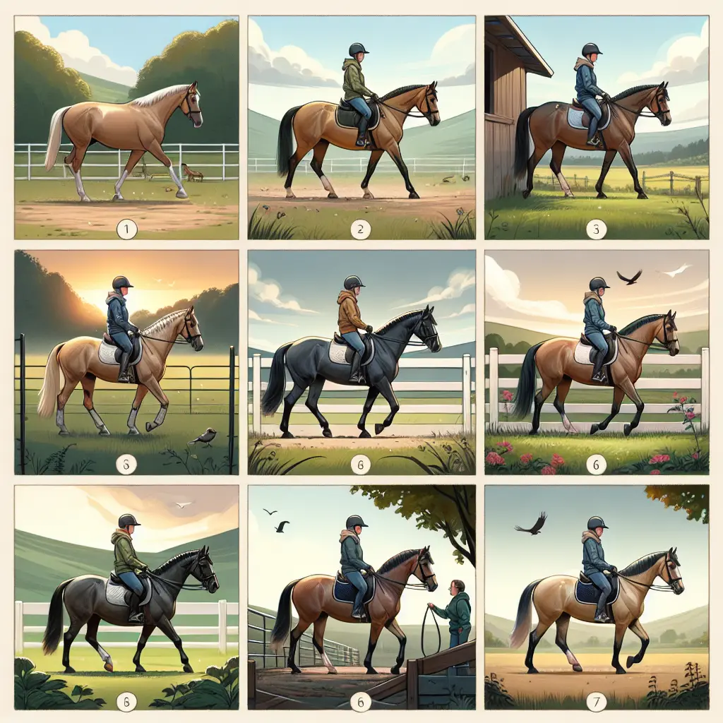 How to Safely Introduce Two Horses for Hacking: Leading horses