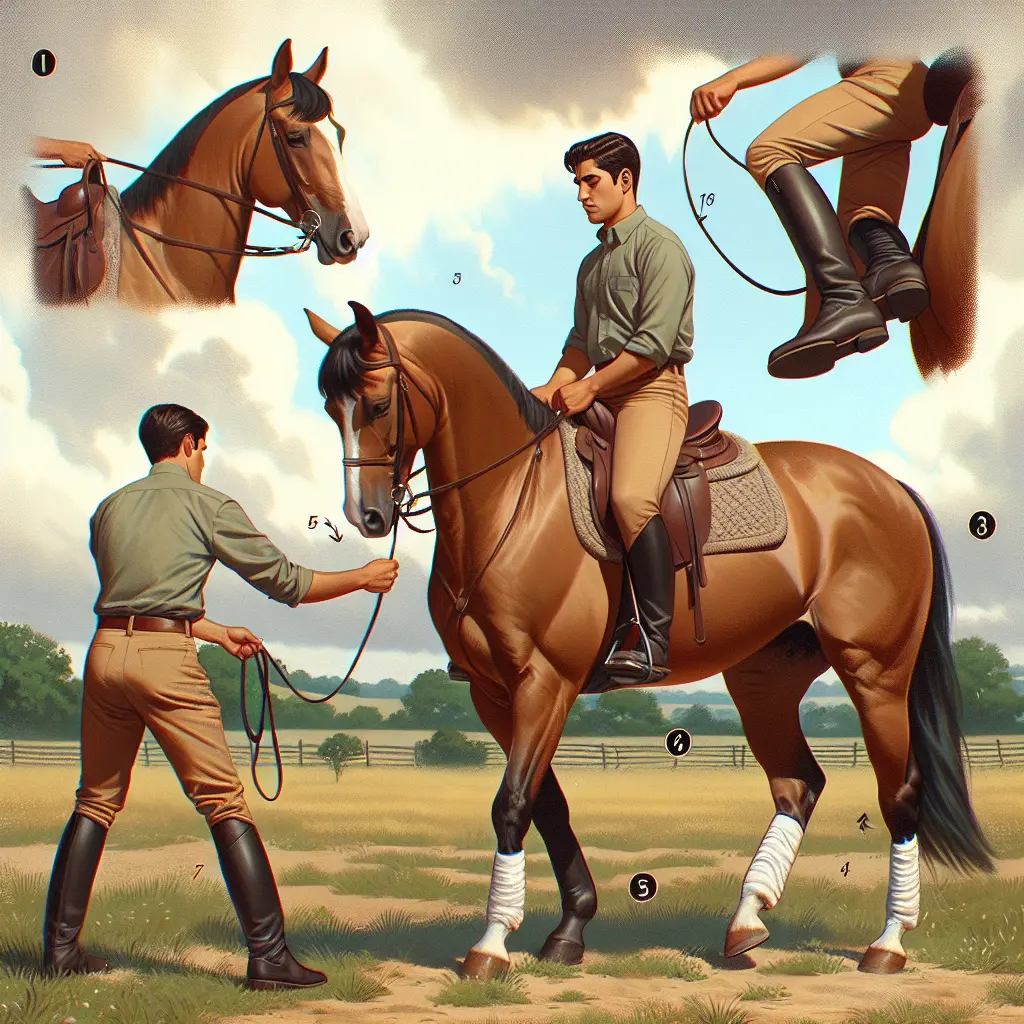 The Art of Mounting: Image Depicting Stable Horse
