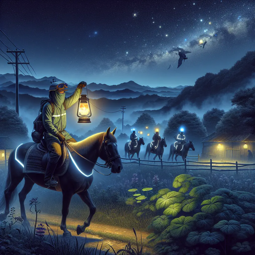 Nighttime Horse Hacking under the Stars