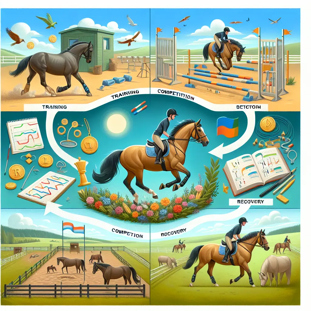 Training and rest for horses before competition