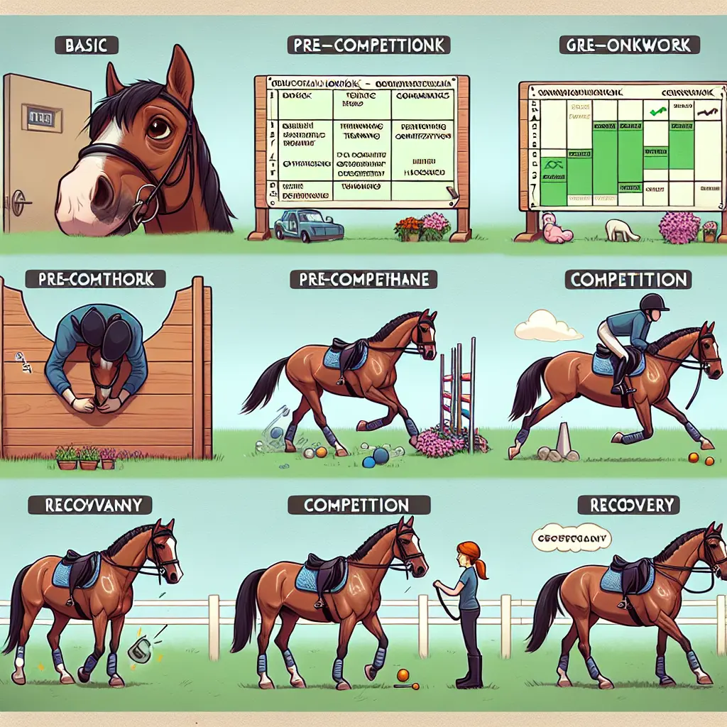 Diverse training for horses