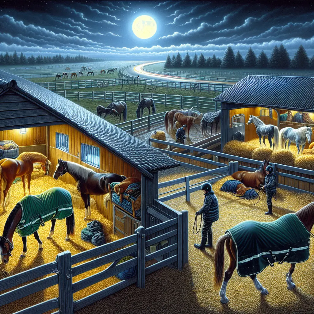 Best Practices for Managing Horse Care at Night - Horse in a Stable at Night