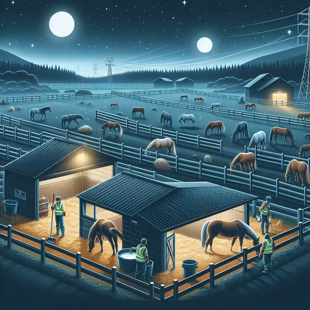 Best Practices for Managing Horse Care at Night - Horse by a Fence