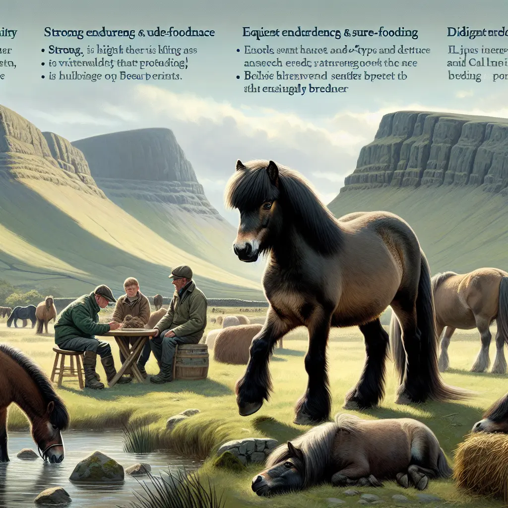 The Charm and Challenge of Fell Ponies: Beautiful Fell Pony in Northern England