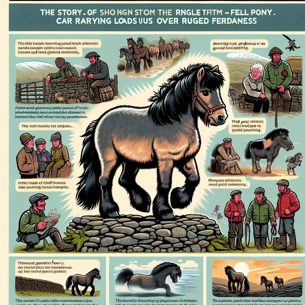 The Charm and Challenge of Fell Ponies: Rider Enjoying Trail Ride with Fell Pony