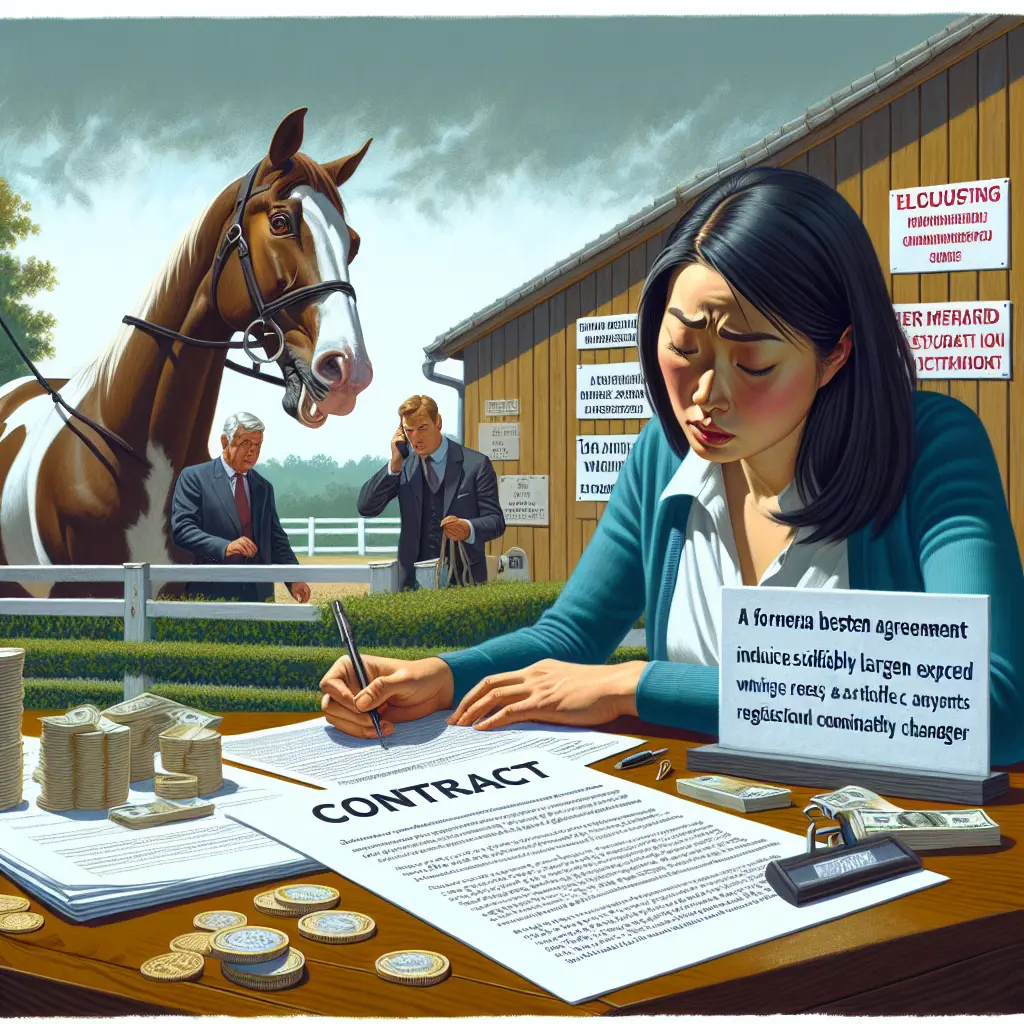 How Sudden Changes in Livery Yard Contracts Affect Horse Owners: Navigating Unexpected Costs - Horse Rider Stability