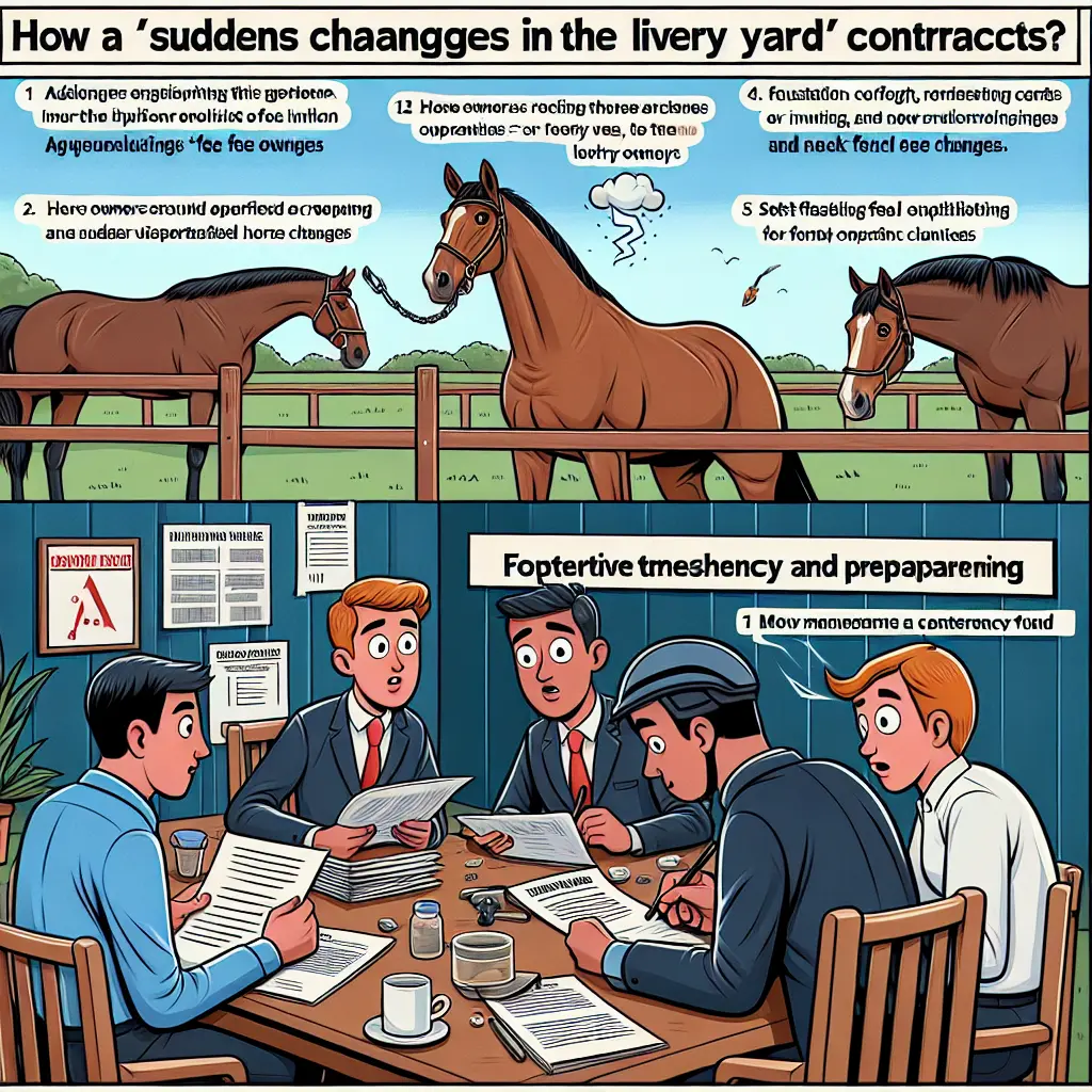 How Sudden Changes in Livery Yard Contracts Affect Horse Owners: Navigating Unexpected Costs - Service Clarity
