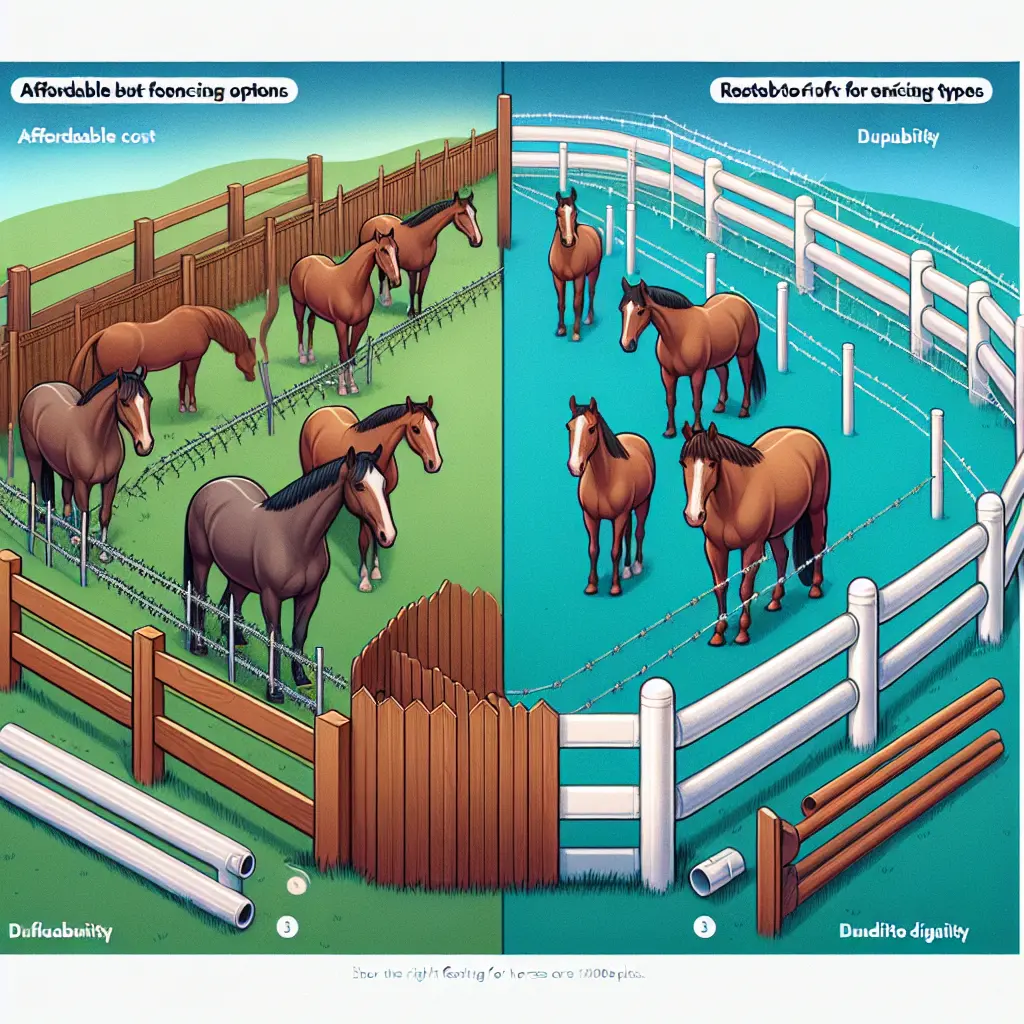 Safe horse fencing options