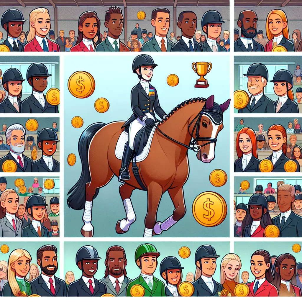 Exploring the impact of prize distribution in dressage, highlighting competition tension
