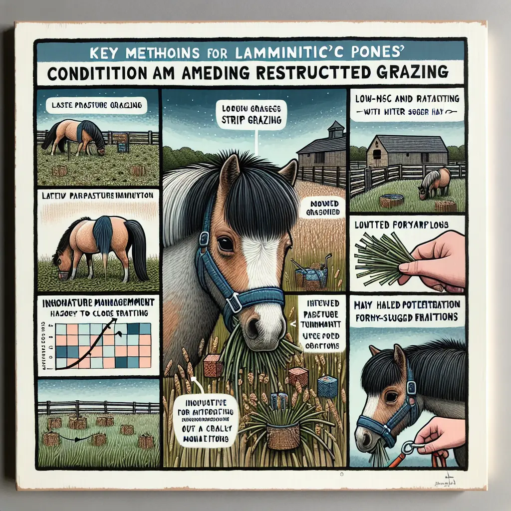 Keep Laminitic Ponies Engaged - Grazing muzzle on a pony