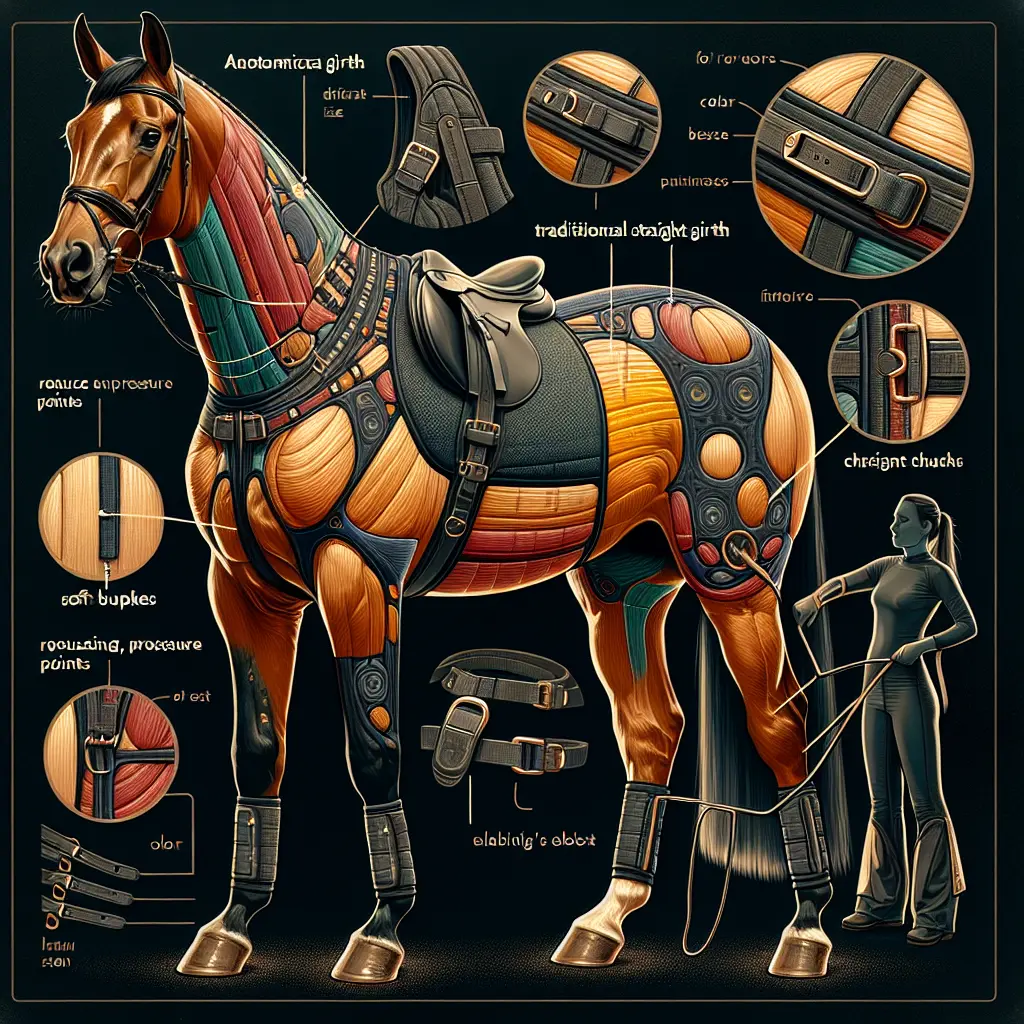 Anatomical Girth for Horse's Comfort