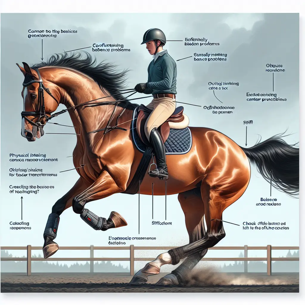 Horse bucking during canter - physical resistance
