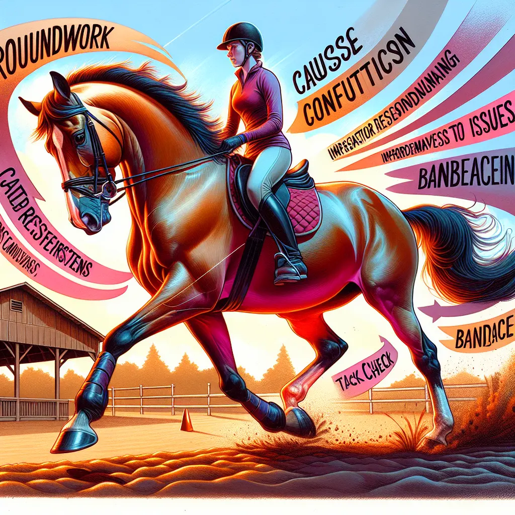 Horse bucking during canter - anxiety