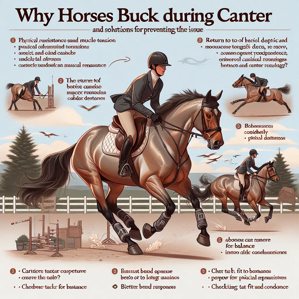 Horse bucking during canter - improper bend